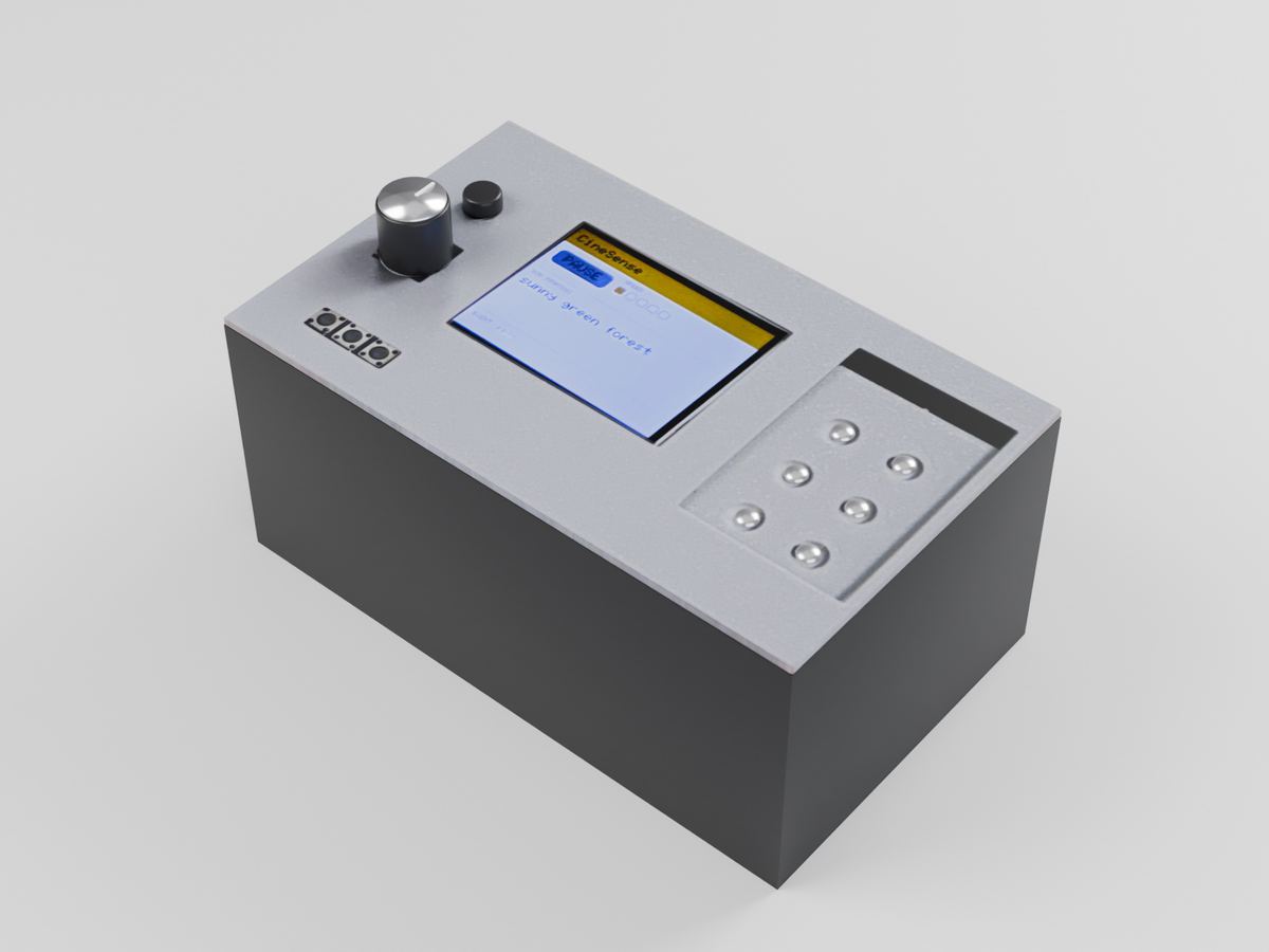 3D render of the CineSense housing